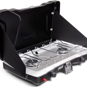 Coleman Triton+ 2-Burner Propane Camping Stove with InstaStart Ignition