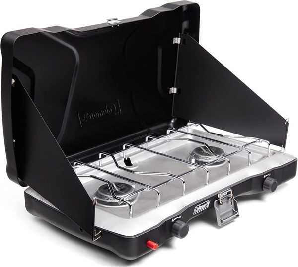 Coleman Triton+ 2-Burner Propane Camping Stove with InstaStart Ignition