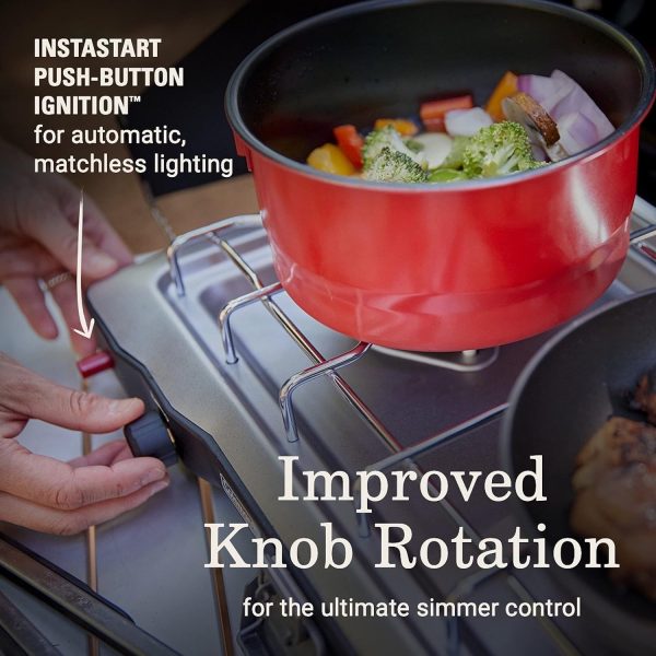 Coleman Triton+ 2-Burner Propane Camping Stove with InstaStart Ignition - Image 4